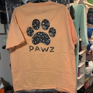 Light orange pawz shirt